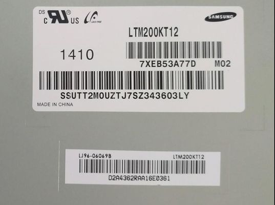 20.0&quot; 1600×900 250cd/M2 square Tft Display LM200WD3-TLF1 85/85/75/85 (Typ.)(CR≥10)