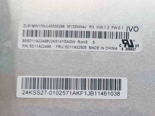 M133NW4J R3 IVO 13.3&quot; 1920(RGB)×1200, 300 cd/m² INDUSTRIAL LCD DISPLAY