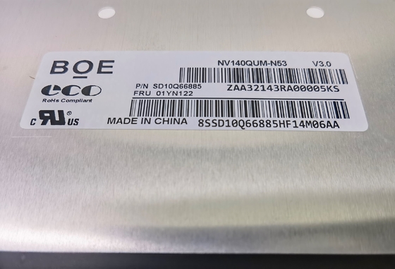 NV140QUM-N53 BOE 14.0&quot; 3840(RGB)×2160, 500 cd/m² INDUSTRIAL LCD DISPLAY