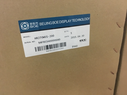 HR270WU1-200 BOE 27.0&quot; 1920(RGB)×1080,  725 cd/m² INDUSTRIAL LCD DISPLAY