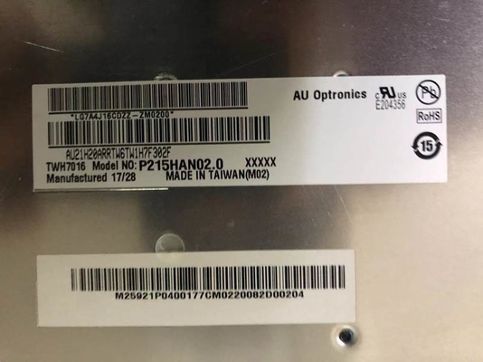 P215HAN02.0 AUO 21.5&quot; 1920(RGB)×1080, 1500 (Typ.)(cd/m²) INDUSTRIAL LCD DISPLAY