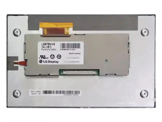 LB070WV8-SL01 LG DISPLAY 7&quot; 800(RGB)×480, WVGA  133PPI ，450 cd/m² INDUSTRIAL LCD DISPLAY
