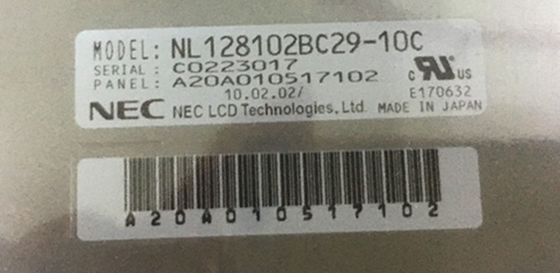 NL128102BC29-10C NLT 19INCH 290CD/M2 LCM 1280×1024 1280×1024RGB CCFL LVDS Storage Temp.: -20 ~ 60 °C INDUSTRIAL LCD DISP