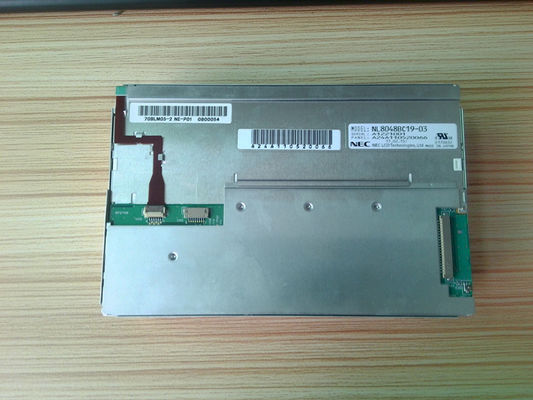 400nits LCM 800×480RGB WLED LVDS NEC LCD Display NLT NL8048BC19-03