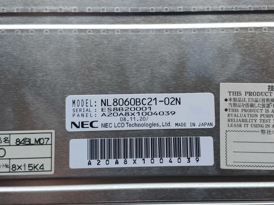 LCM 800×600RGB 400CD/M2 CCFL LVDS NEC TFT Panel NL8060BC21-02N