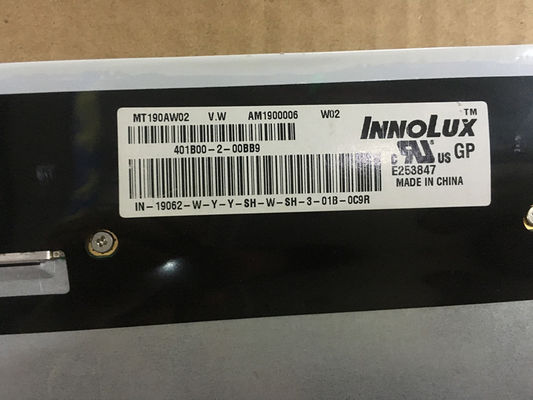 MT190AW02 V.0 Innolux 19.0&quot; 1440(RGB)×900 300 cd/m² INDUSTRIAL LCD DISPLAY