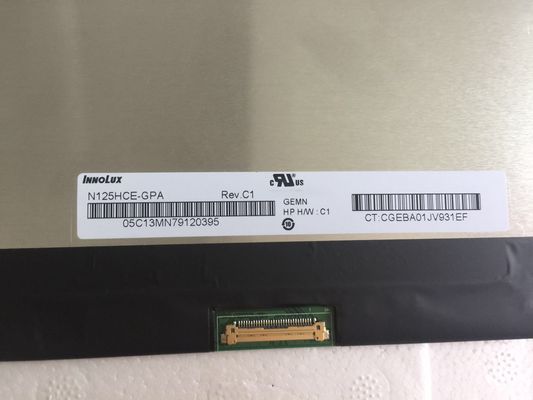N125HCE-GPA Innolux 12.5&quot; 1920(RGB)×1080 400 cd/m² INDUSTRIAL LCD DISPLAY