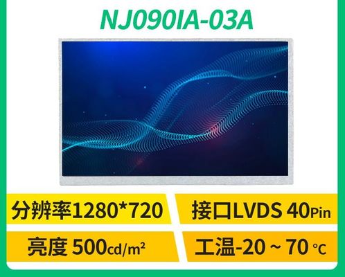 NJ090IA-03A Innolux 9.0&quot; 1280(RGB)×720 500 cd/m² INDUSTRIAL LCD DISPLAY