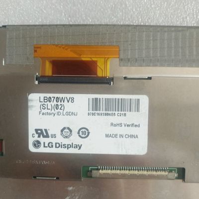 LB070WV8-SL02 LG Display 7.0" 800×480 450cd/m2  INDUSTRIAL LCD DISPLAY 133PPI