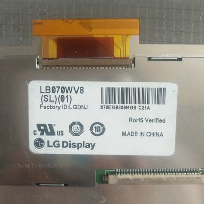 LB070WV8-SL02 LG Display 7.0&quot; 800×480 450cd/m2  INDUSTRIAL LCD DISPLAY 133PPI