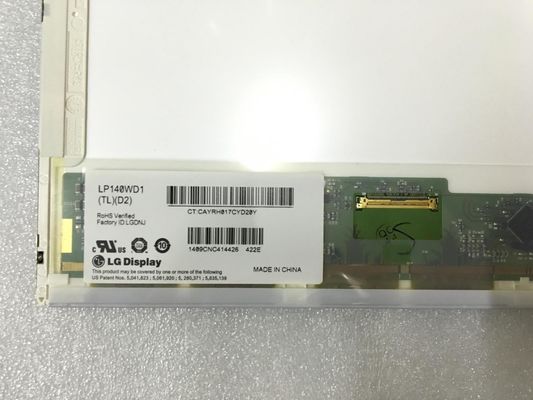 LP140WD1-TLD2 14.0&quot; 1600x900 Industrial Lcd Panel 200cd/m2 89/89/89/89 (Typ.)(CR≥10)