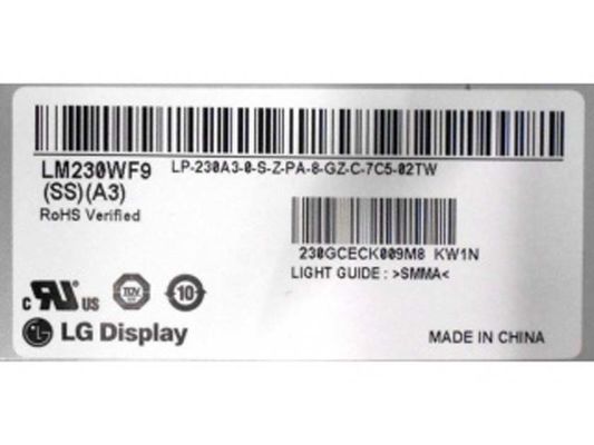 23.0&quot; 1920×1080 250cd/m2 Touch Lcd Display 95PPI LM230WF9-SSA3