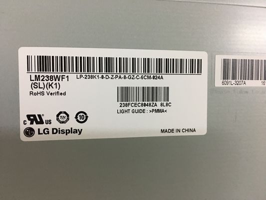 23.8 Inch 250cd/M2 Industrial LCD Panel FHD 92PPI LM238WF1-SLA1