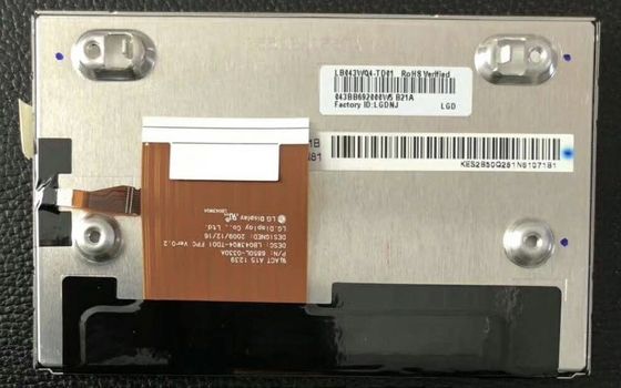 43&quot; 480x1080 400cd/M2 Tft Lcd Display 128PPI LB043WQ4-TD01 70/70/60/50 (Typ.)(CR≥10)