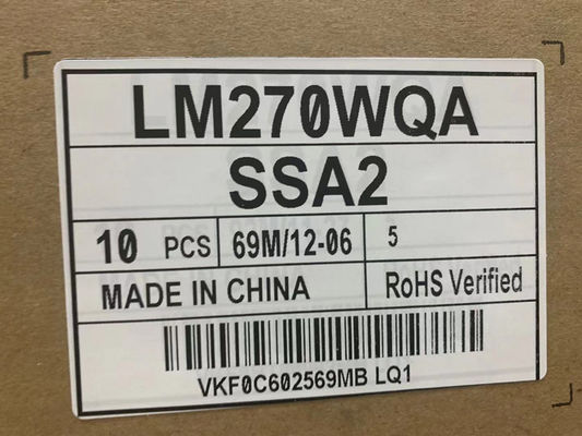 LM270WQA-SSA2 LG Display 27.0&quot; 2560(RGB)×1440 400 cd/m² INDUSTRIAL LCD DISPLAY