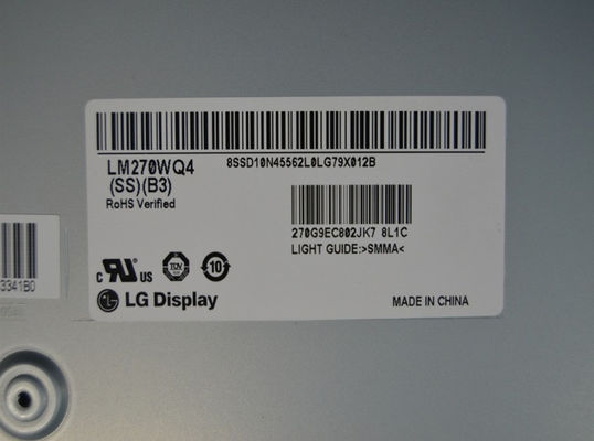 LM270WQ4-SSB3 LG Display 27.0&quot; 2560(RGB)×1440 350 cd/m² INDUSTRIAL LCD DISPLAY