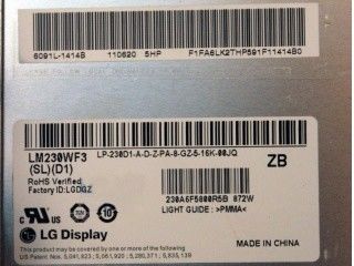 LM230WF3-SLQ5 LG Display 23.0&quot; 1920(RGB)×1080 250 cd/m² INDUSTRIAL LCD DISPLAY