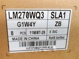 LM270WQ3-SLA1 LG Display 27.0&quot; 2560(RGB)×1440 350 cd/m² INDUSTRIAL LCD DISPLAY