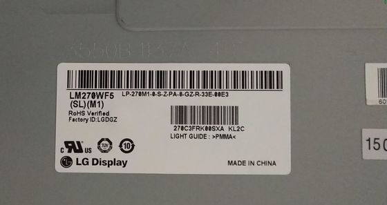 LM270WF5-SLM4 LG Display 27.0&quot; 1920(RGB)×1080 250 cd/m² INDUSTRIAL LCD DISPLAY