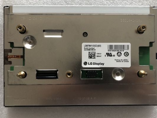 7.0" 800×480 470cd/m2 133PPI Industrial TFT Display LB070WV3-SD02