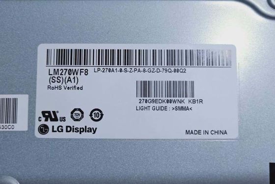LM270WQ8-SSA1 LG Display 27.0" 2560(RGB)×1440 350 cd/m² INDUSTRIAL LCD DISPLAY