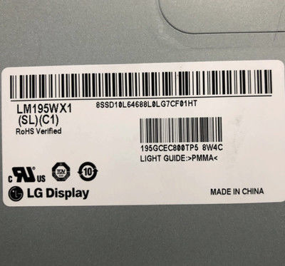LM195WX1-SLC1 LG Display 19.5&quot; 1440(RGB)×900 250 cd/m² INDUSTRIAL LCD DISPLAY