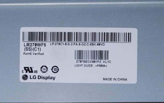 LM270WF5-SSC1 LG Display 27.0&quot; 1920(RGB)×1080 250 cd/m² INDUSTRIAL LCD DISPLAY