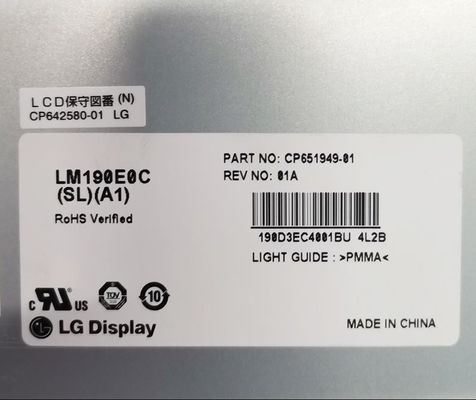 LM190E0C-SLA1 LG Display 19.0&quot; 1280(RGB)×1024 250 cd/m² INDUSTRIAL LCD DISPLAY