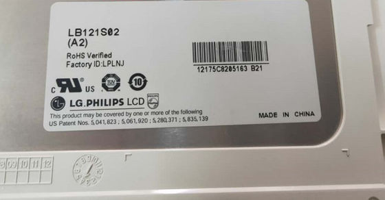 12.1&quot; 800×600 400cd/m2 82PPI WLED TFT Panel LB121S03-TL01 65/65/50/60 (Typ.)(CR≥10)