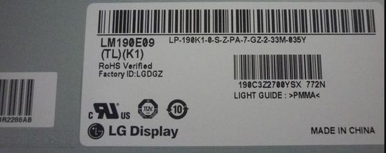 SXGA 1280×1024 TFT LCD Panel 86PPI 250cd/m2 LM190E09-TLK1 85/85/75/85 (Typ.)(CR≥10)