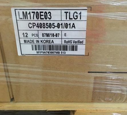 SXGA 96PPI 1280x1024 250cd/m2 Industrial LCD Panel LM170E03-TLJ1 17.0&quot;