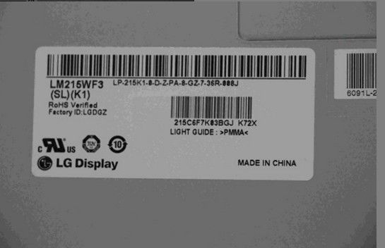 102PPI Industrial LCD Panel 250cd/m2 LM215WF3-SLK1 1920×1080 WLED