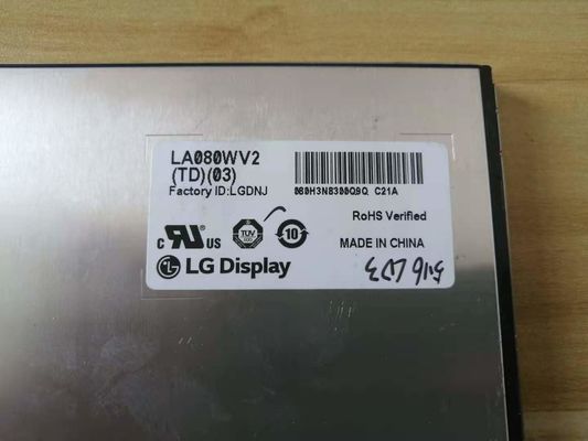 8.0&quot; 800×480 250cd/m2 WLED TFT LCD Panel 116PPI LA080WV2-TD01